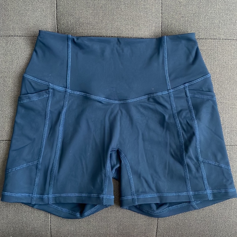 TYC Navy Blue Resilient Booty Heart Shorts